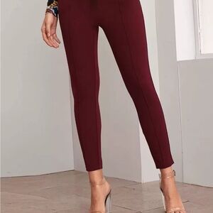 Women's Burgundy Pants